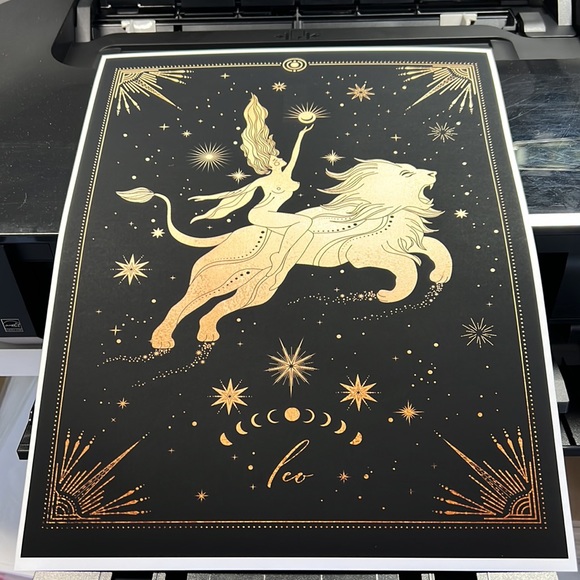 Leo Wall Art Celestial Zodiac Print Poster Unframed - Picture 7 of 17